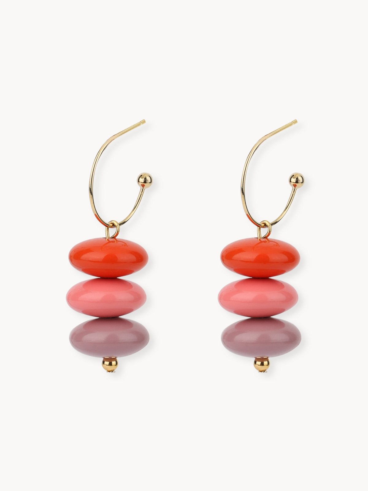 Red sales hanging earrings