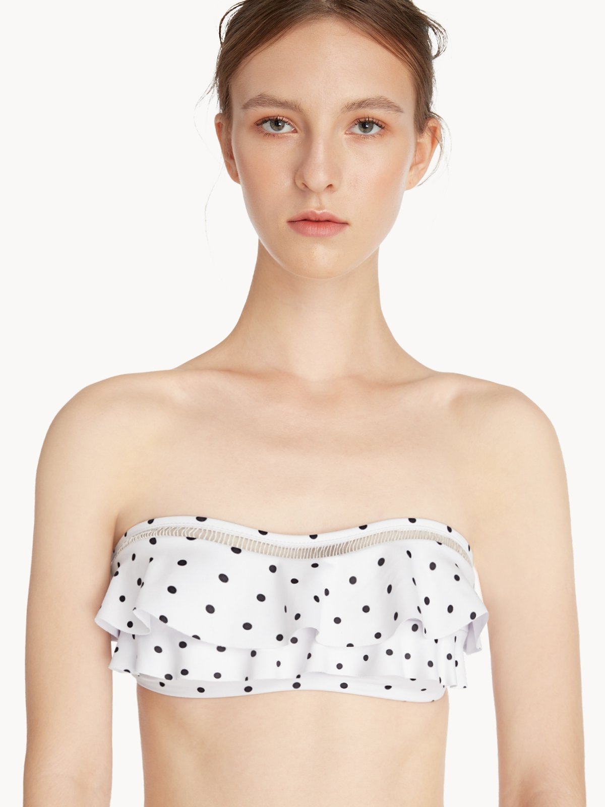 Polka dot bandeau top top