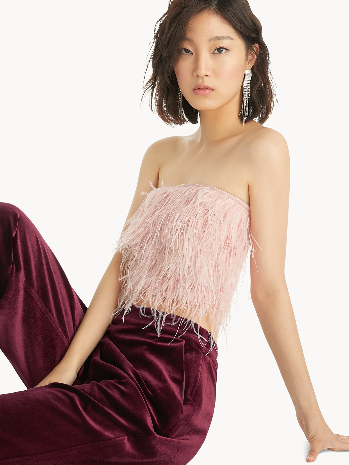 Fur best sale tube top