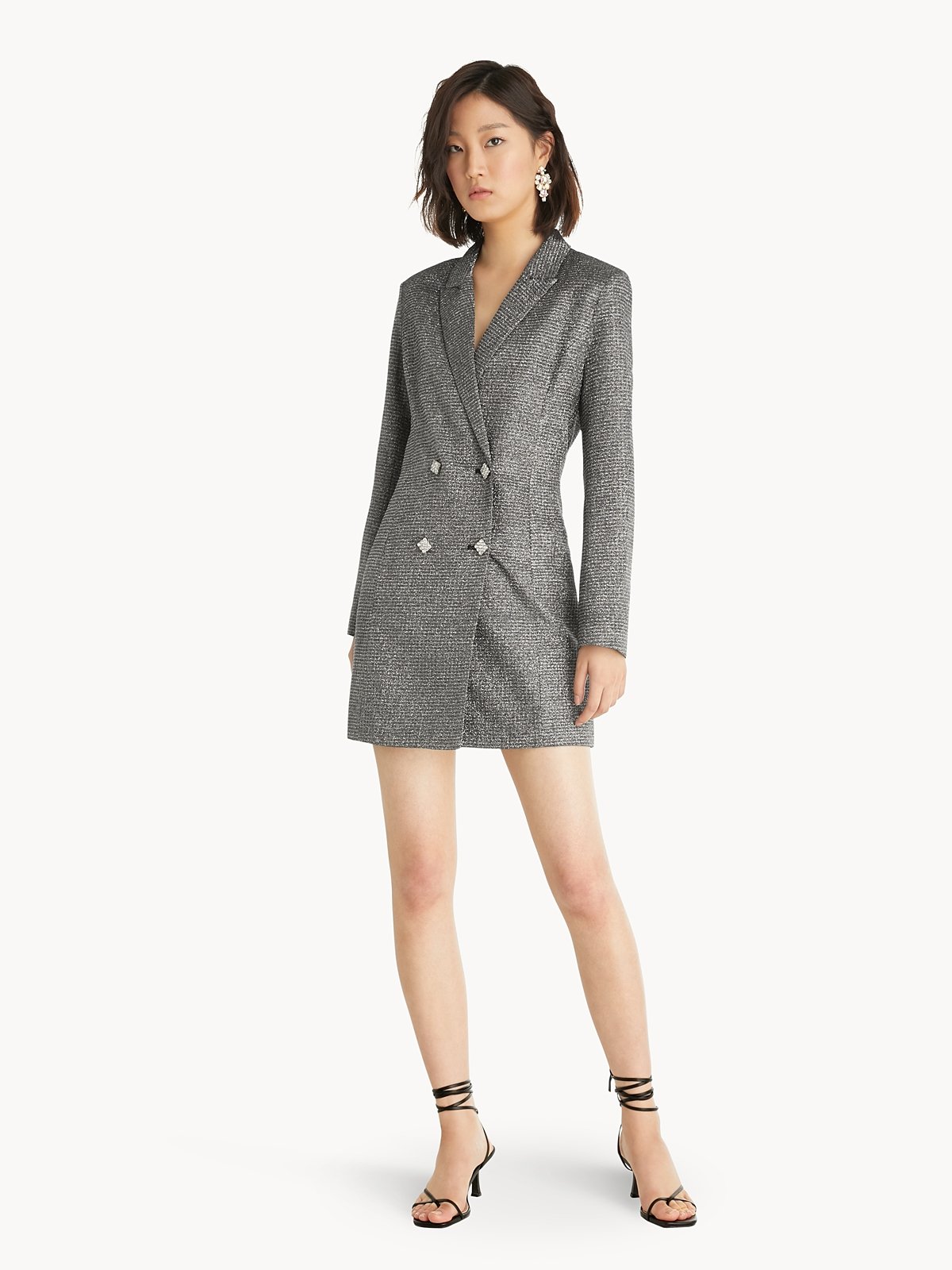 Glitter blazer new arrivals dress