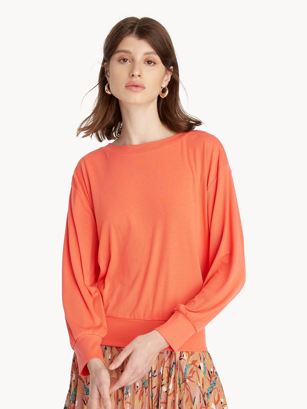 Red open back sweater online
