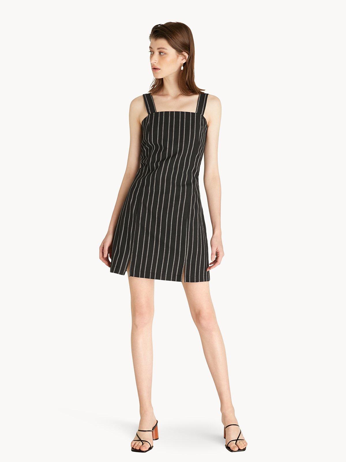 Short Sleeve Front Slit Dress main image 0