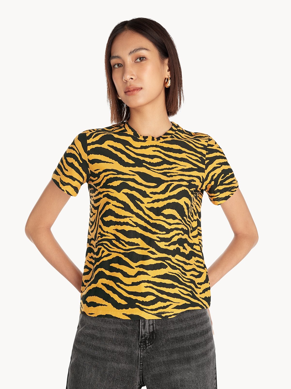 Yellow zebra print top hotsell