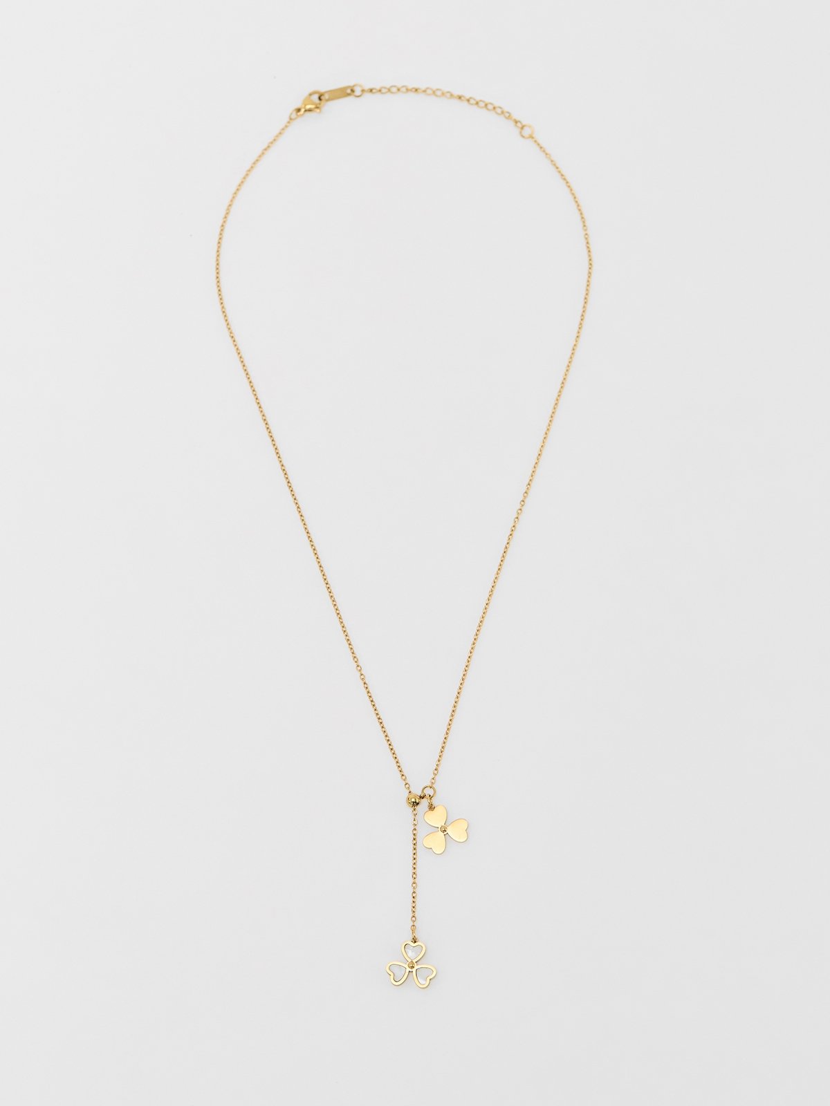 pomelo Pomelo Floral Charm Necklace - Multi Color