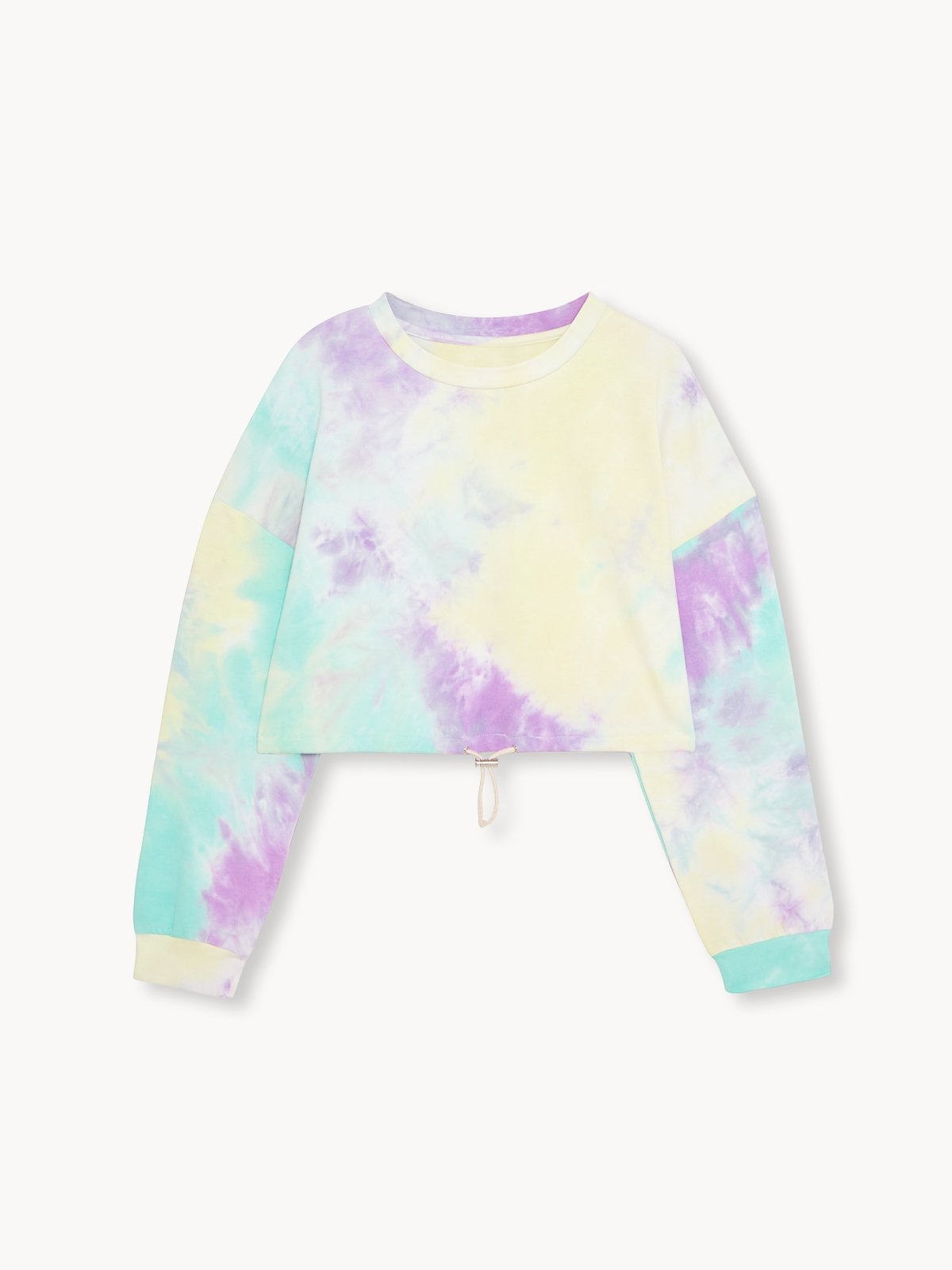 Sweater tie dye crop top