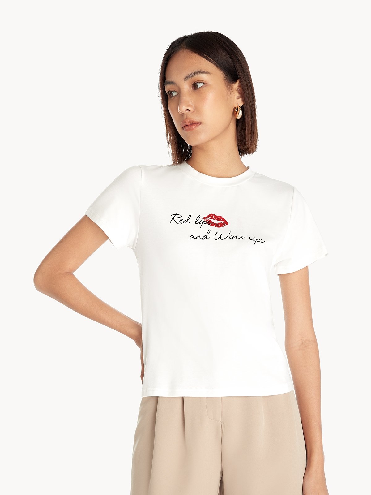 graphic tees red and white