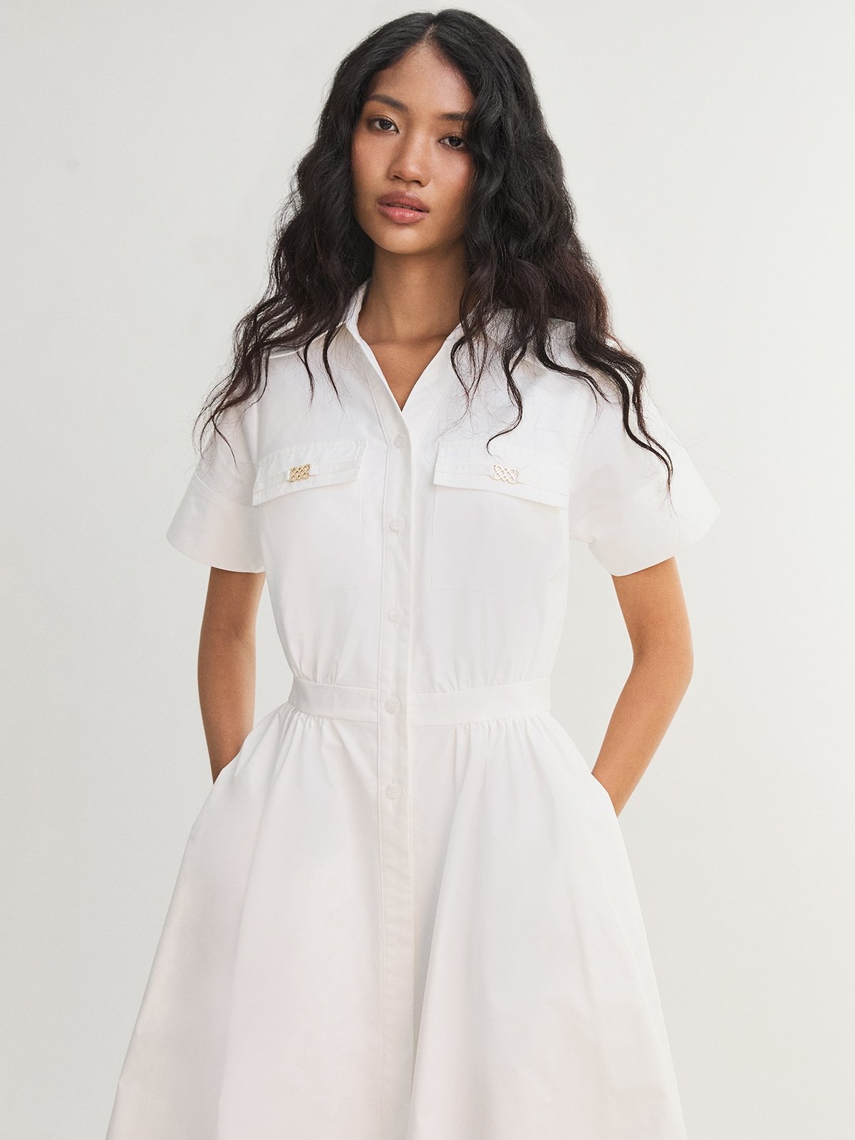slim fit dress slacks Pearl Divine Jersey Dress main image 1