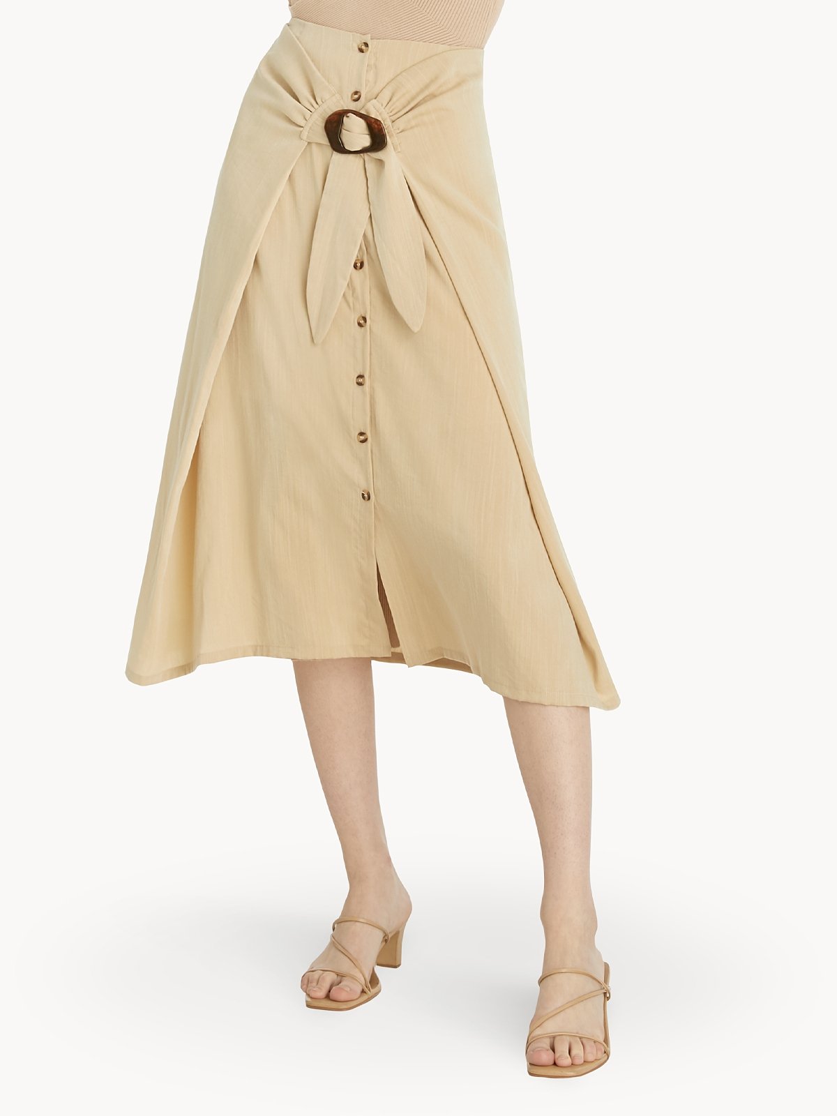 A line skirt beige outlet