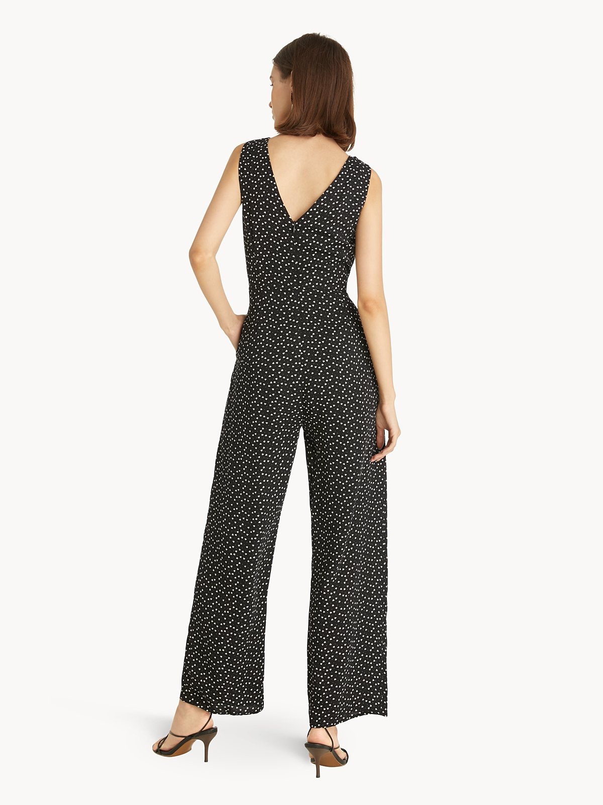 Heart print jumpsuit sales