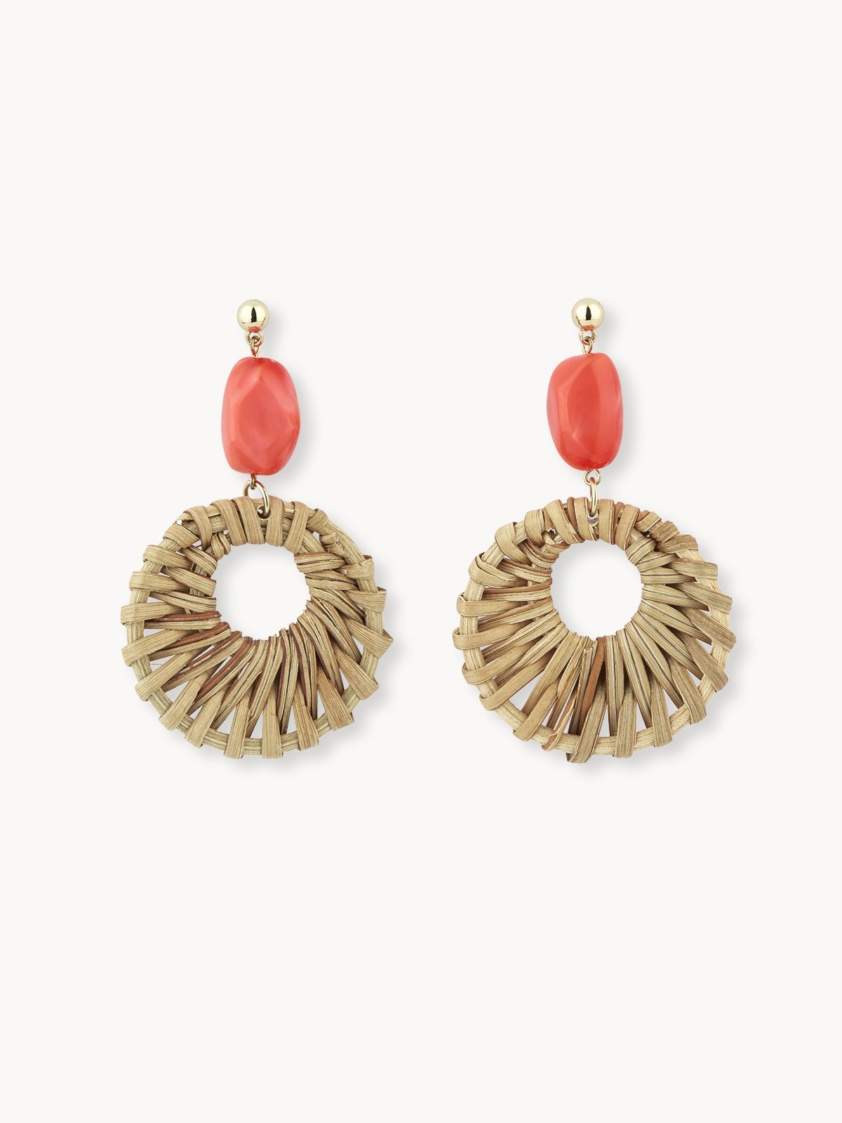 Red on sale fashion earrings