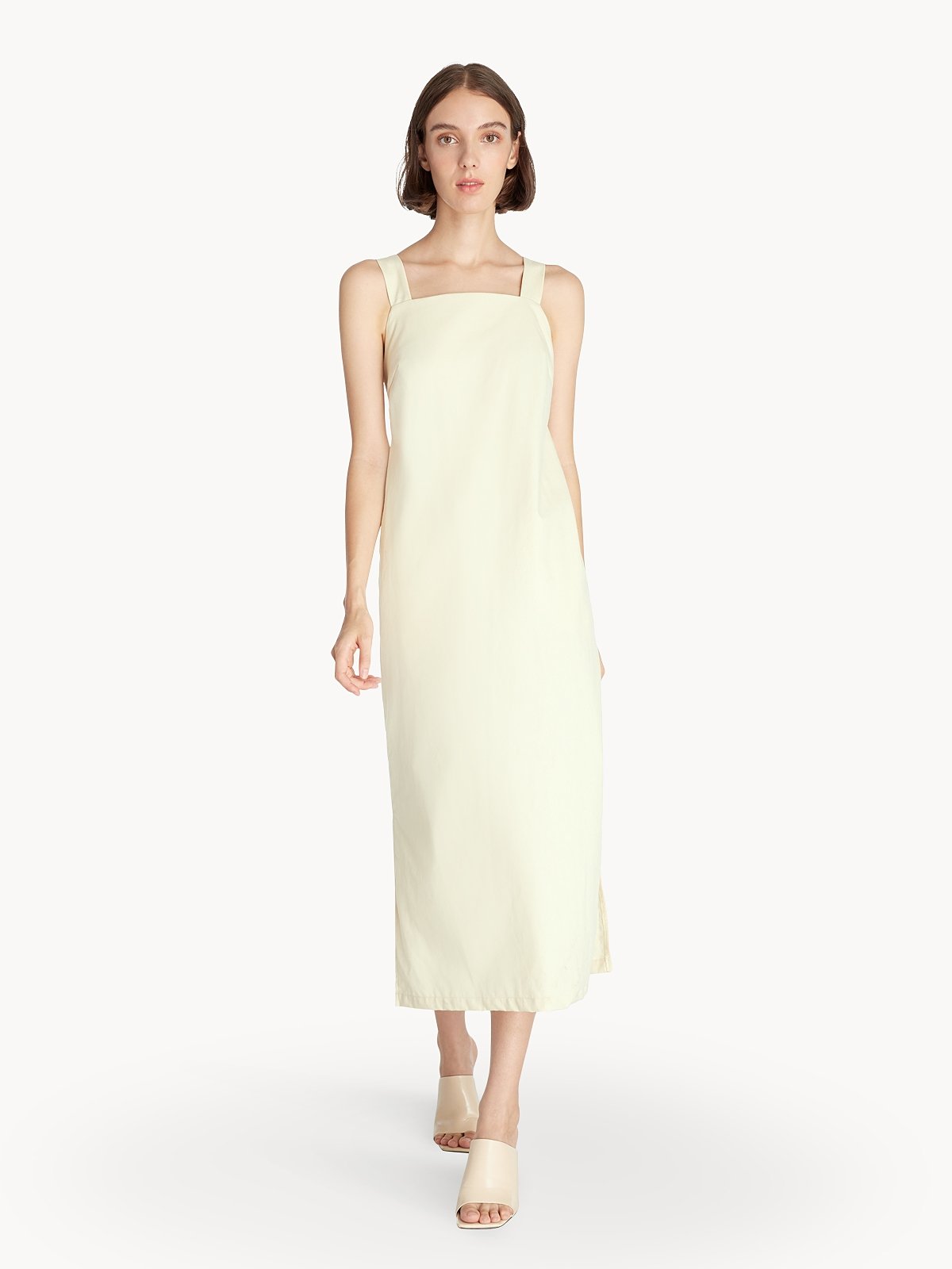 Maxi Cross Back Dress Beige