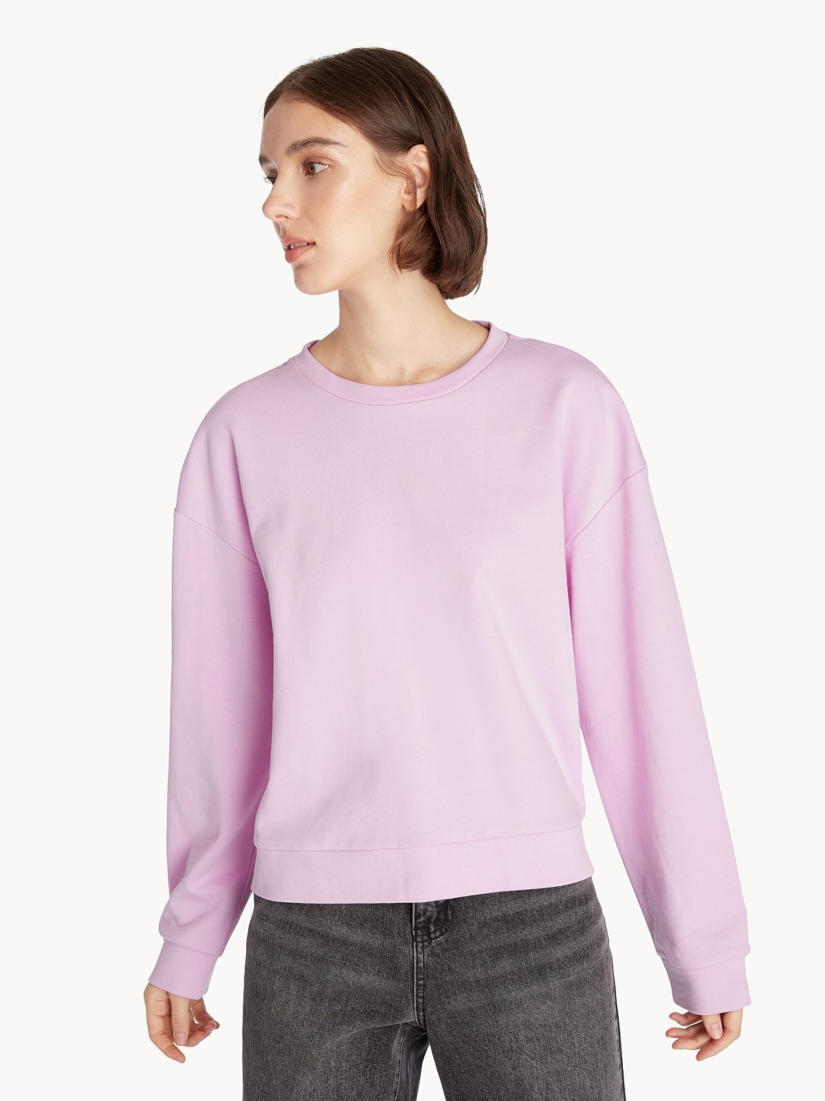 Light purple crewneck sweatshirt on sale