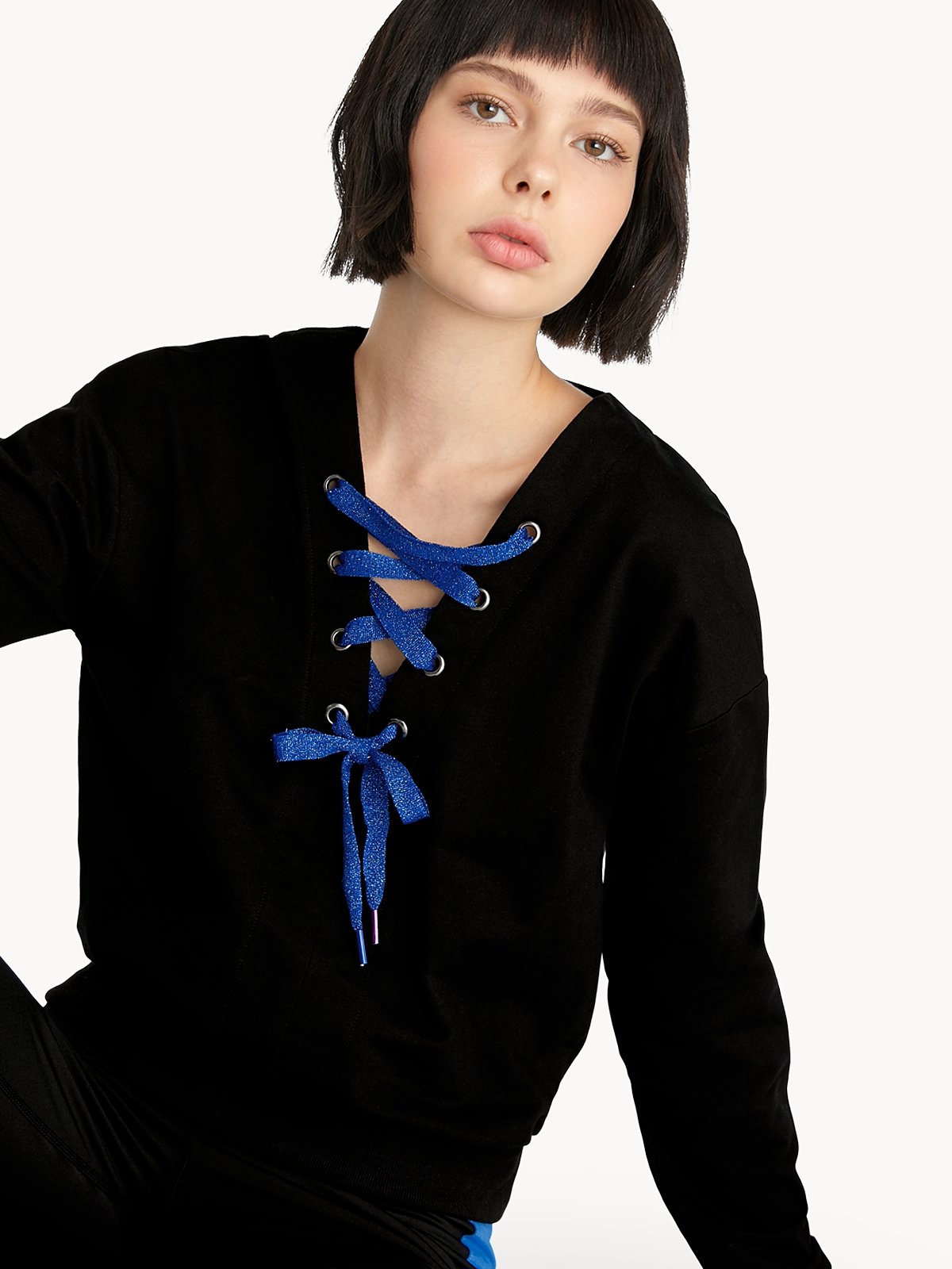 Rails olivia online lace up sweater