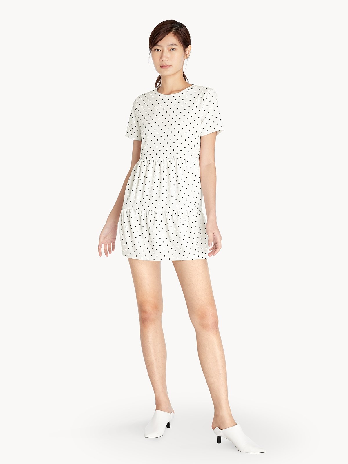 White polka dot dress h&m store