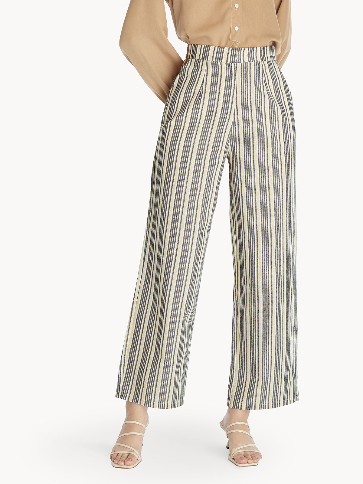 Pinstripe high deals waisted pants
