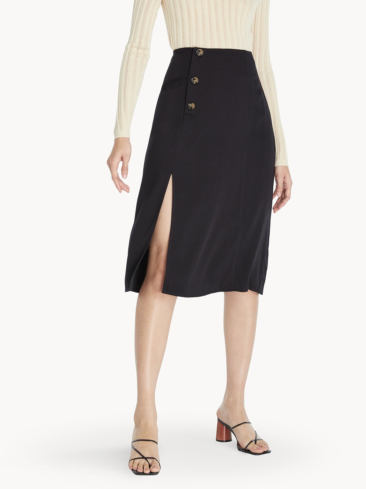 Button skirt deals quality