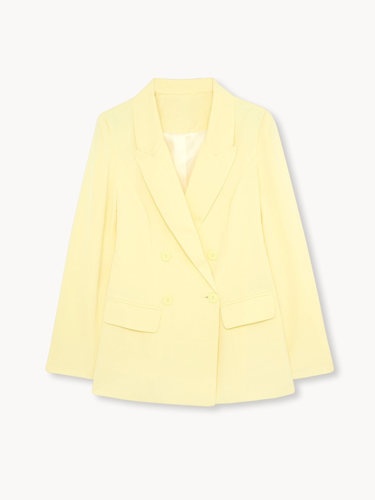 Pastel yellow blazer store