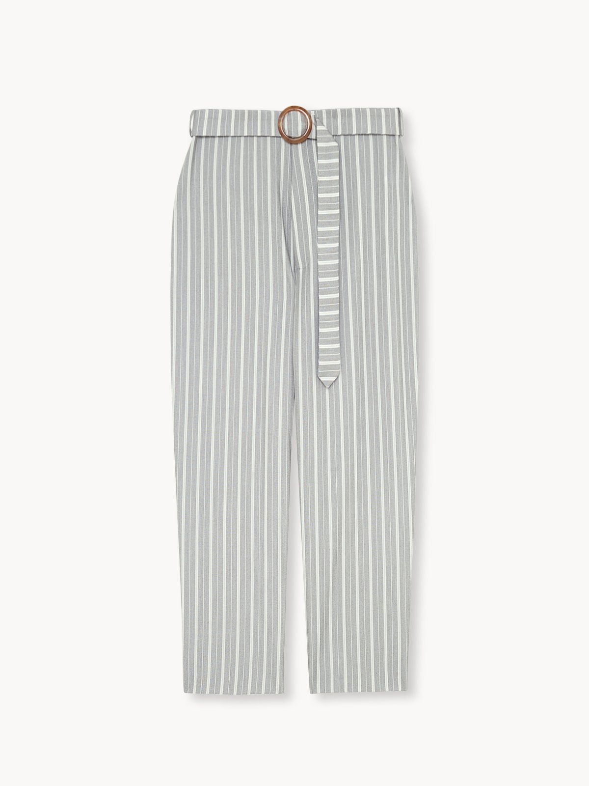 Grey and white striped pants store