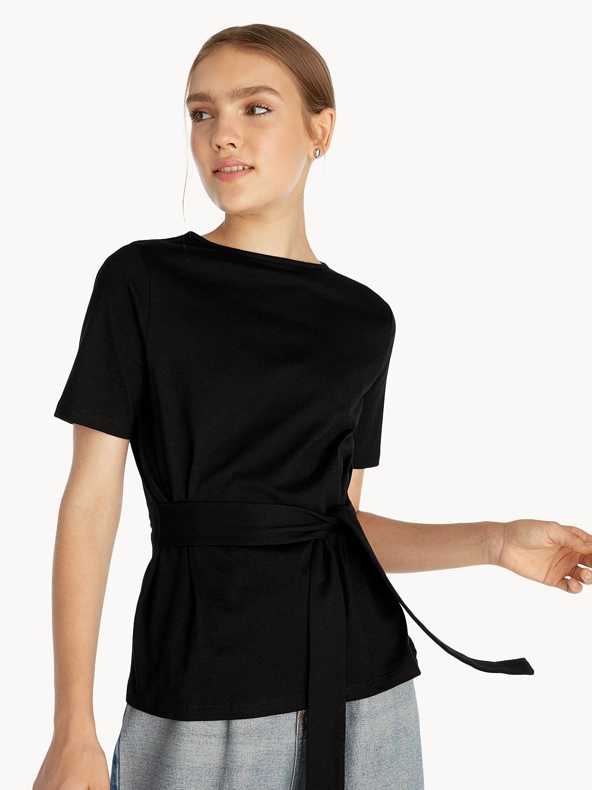 Caged Tie Tee main image 0