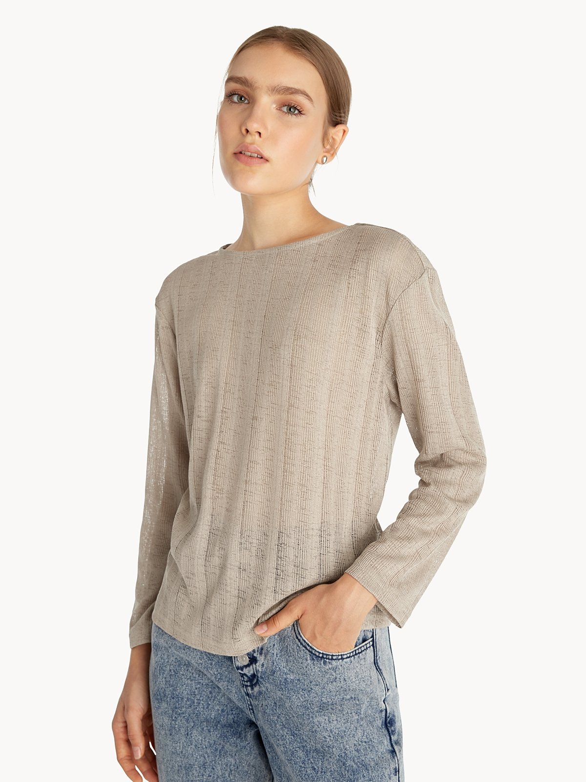 Sheermotion Multi Mix Long Sleeve Top main image 1