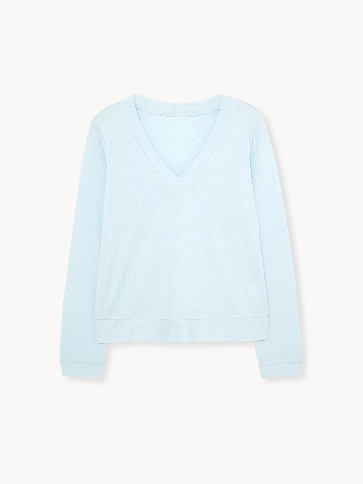 Baby blue v neck sweater new arrivals