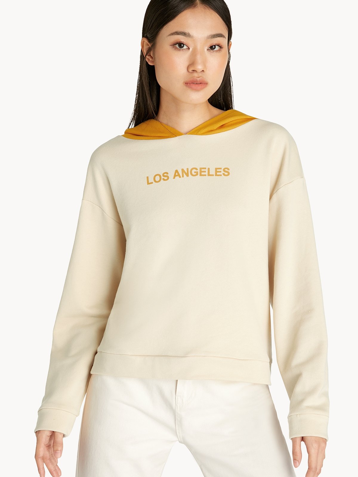 Los Angeles Hoodie Beige Pomelo Fashion