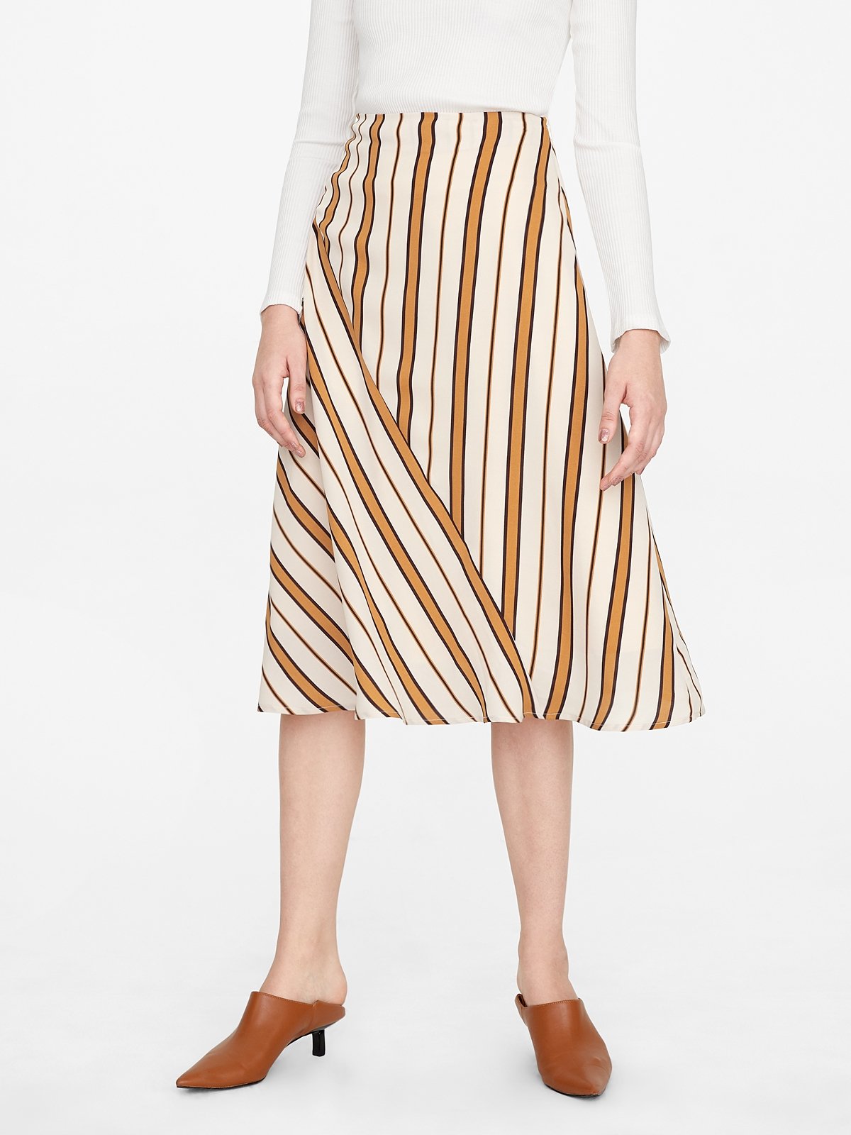 Striped skirt fit discount