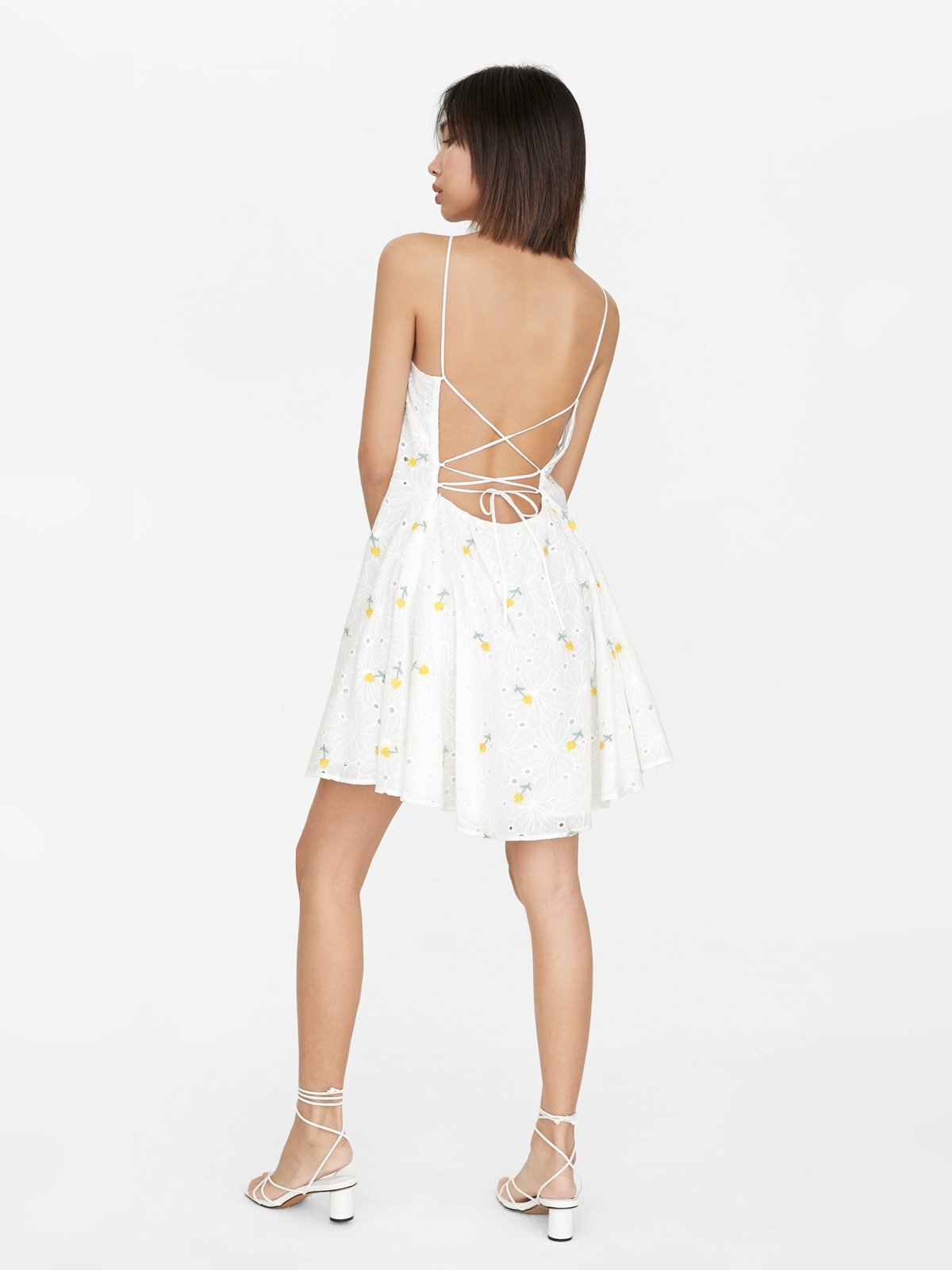Criss cross best sale open back dress