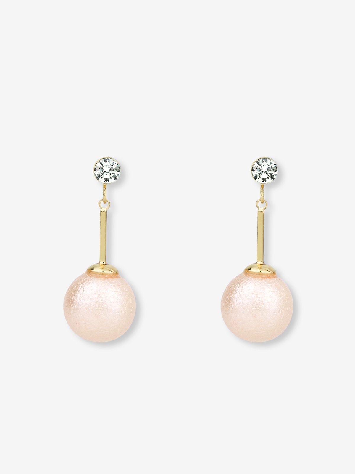 Diamante pearl drop discount earrings