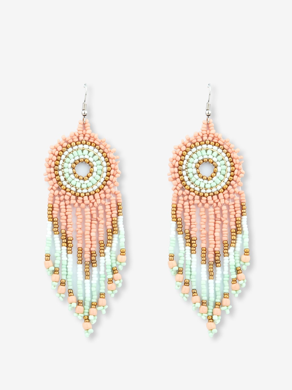 Beaded sales dangle earrings
