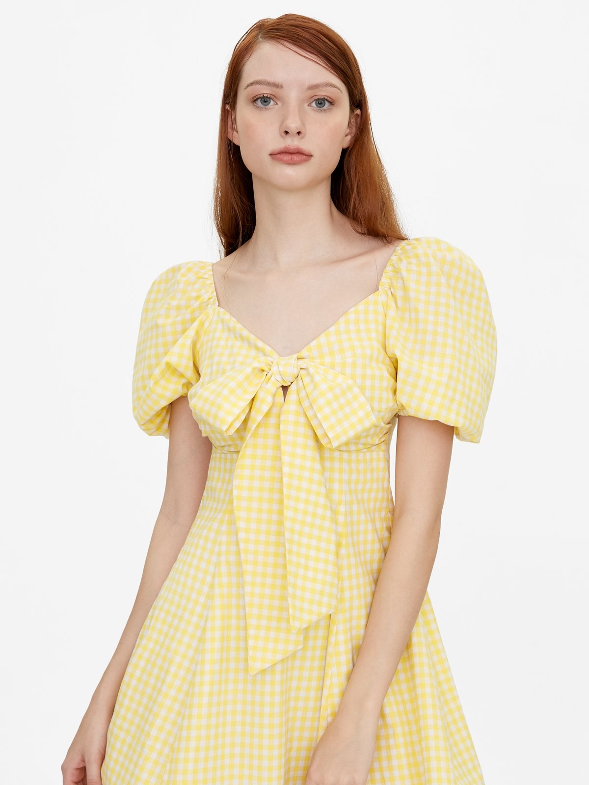 Next yellow discount gingham dress