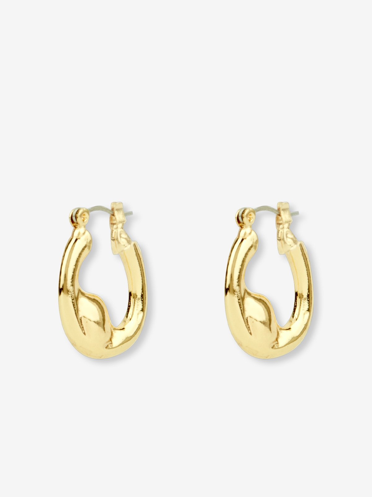 Ball Hoop Earrings Gold Pomelo Fashion