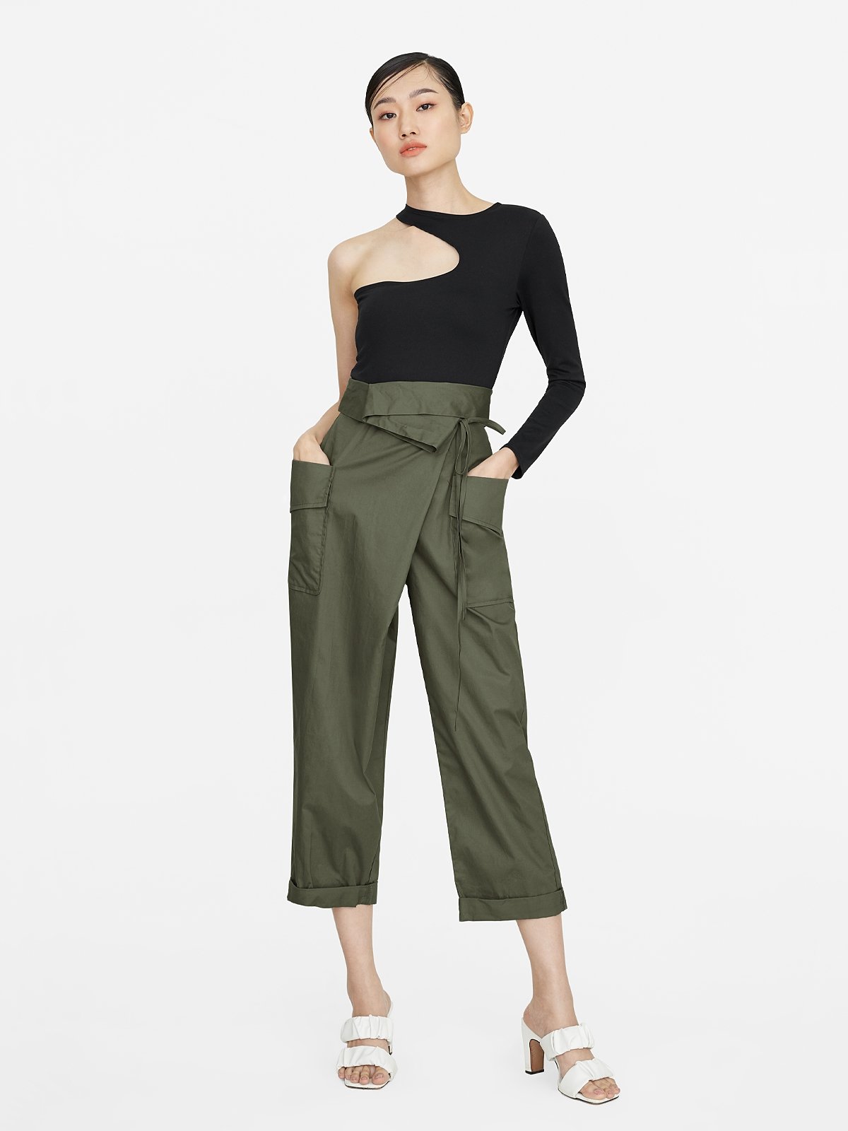 Wrap trousers zara top