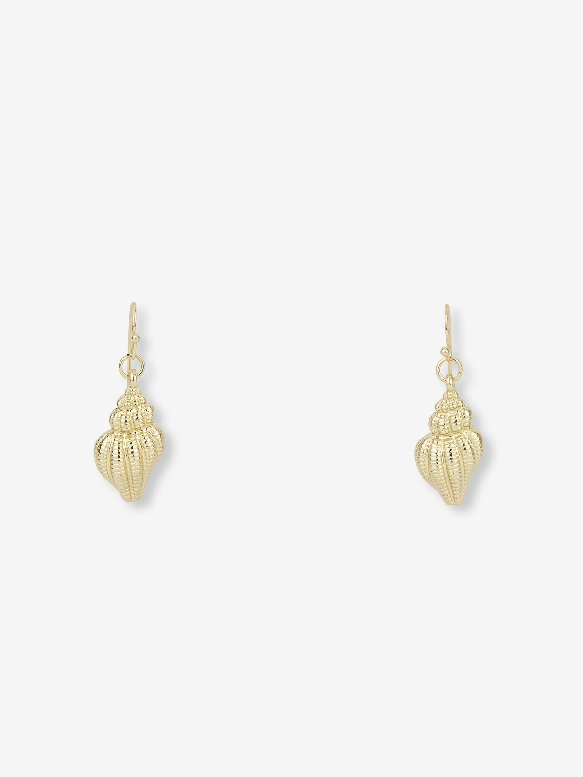 Gold shell drop new arrivals earrings