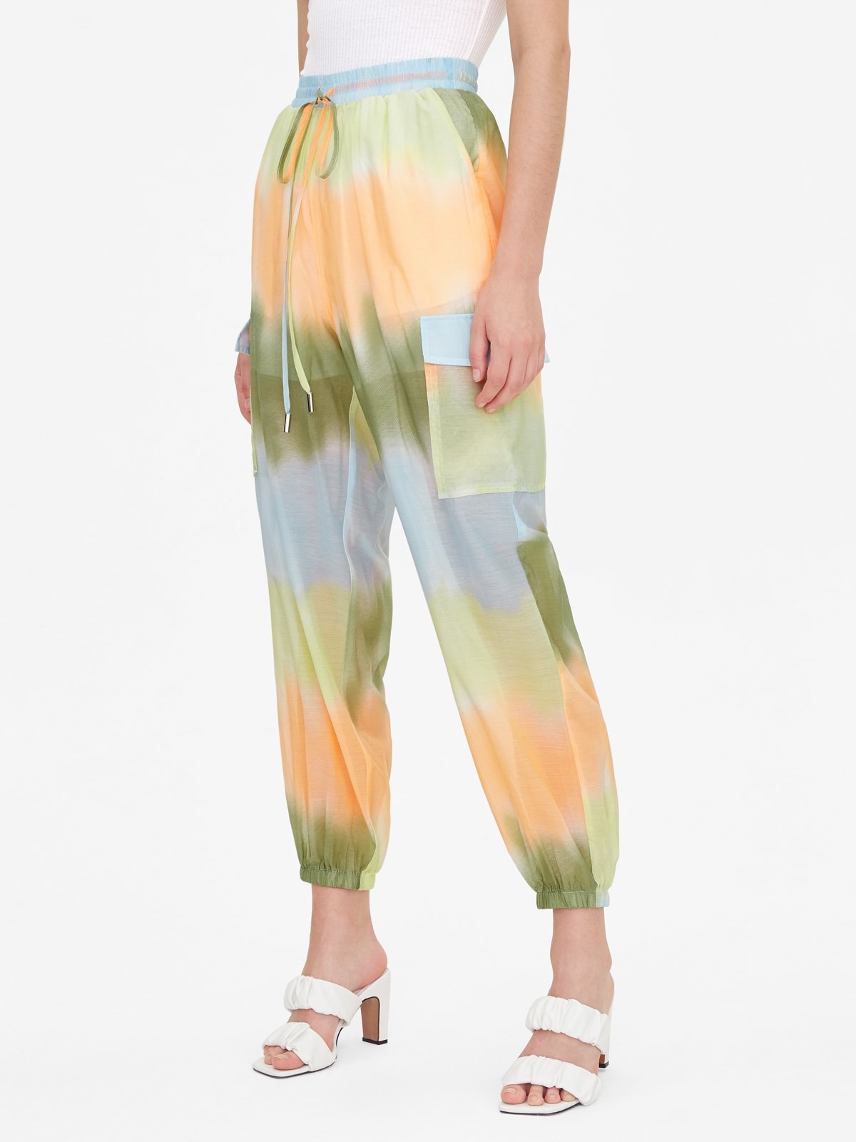 DRESSY JOGGER PANT WITH TIE main image 0