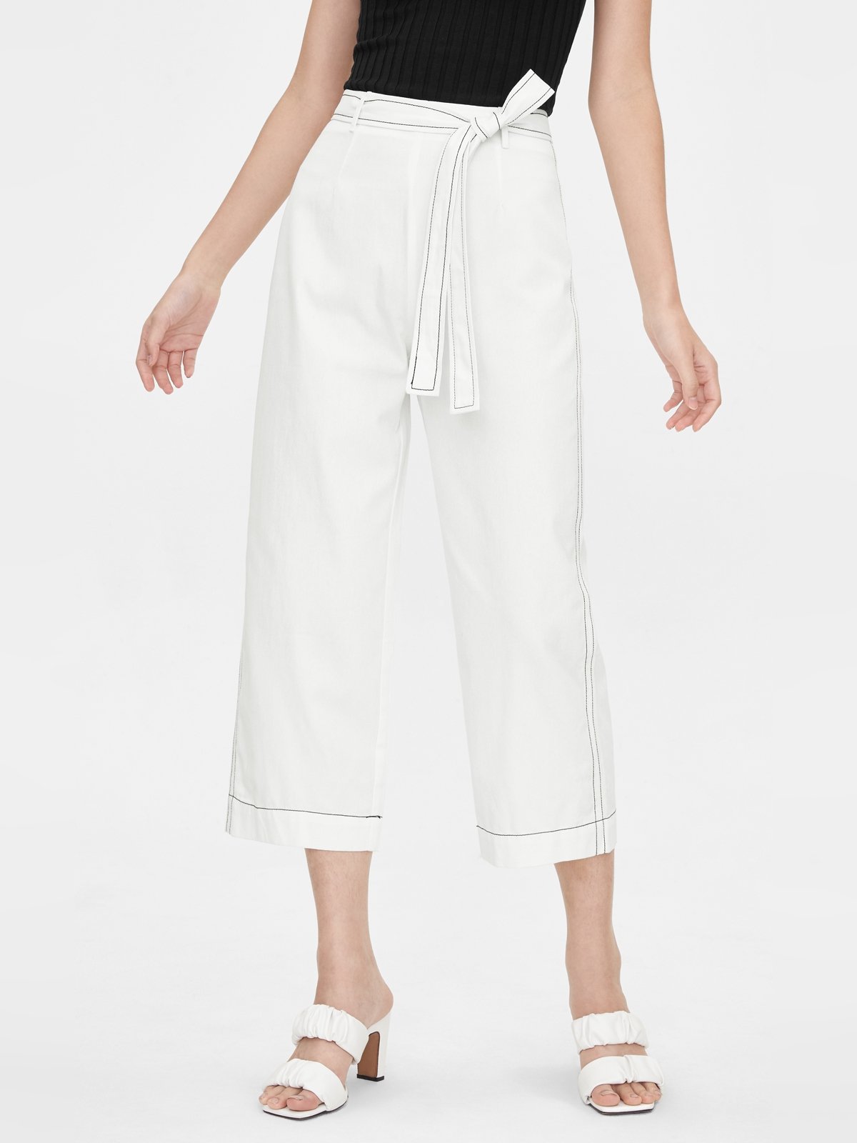 White culotte shorts sale