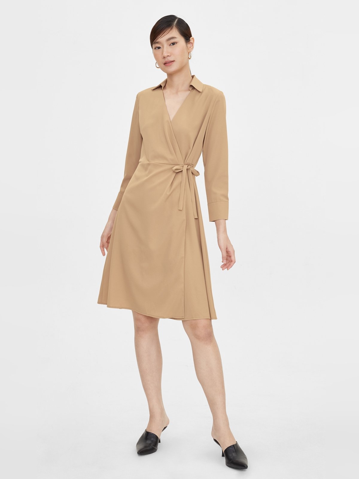 Side wrap dress discount