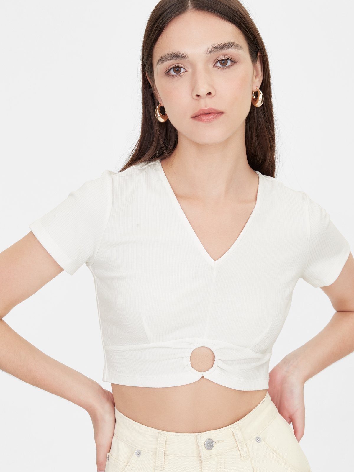 White crop top top party wear