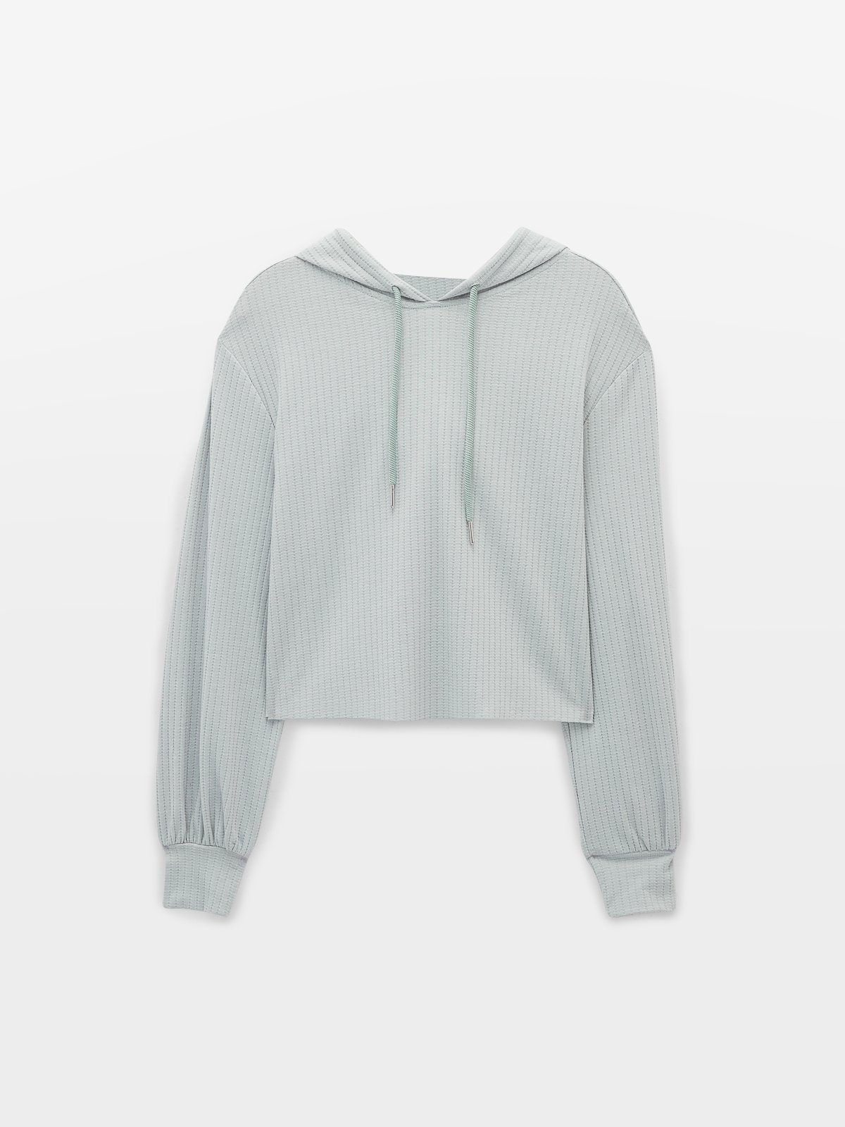 Gray crop hoodie outlet