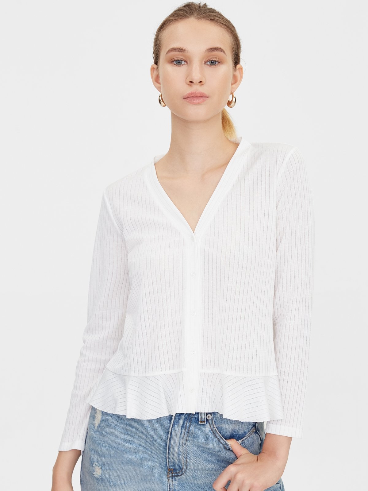 Cardigan white sweater online