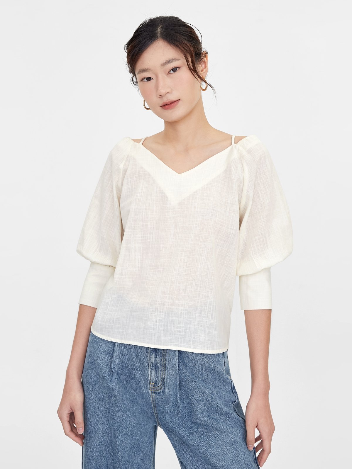 Vedrynas Butter Yellow Cotton Top 1