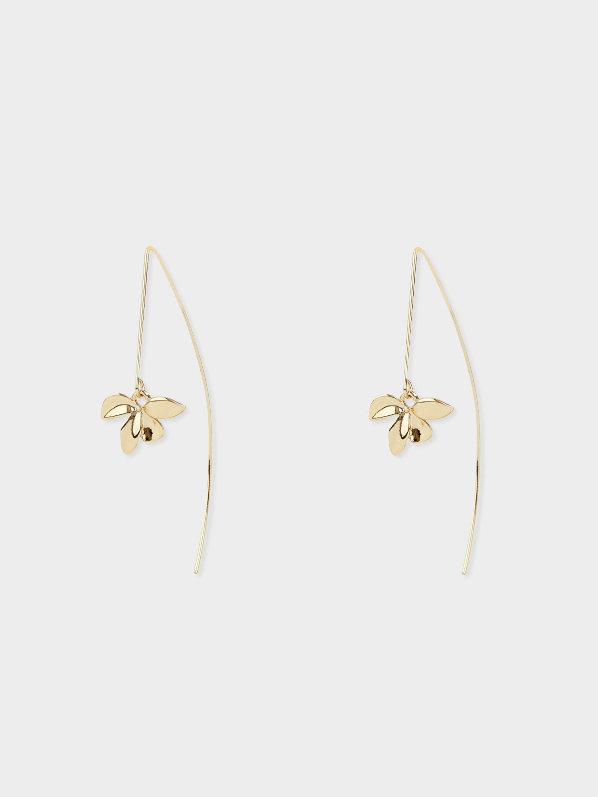 Gold petal shop earrings