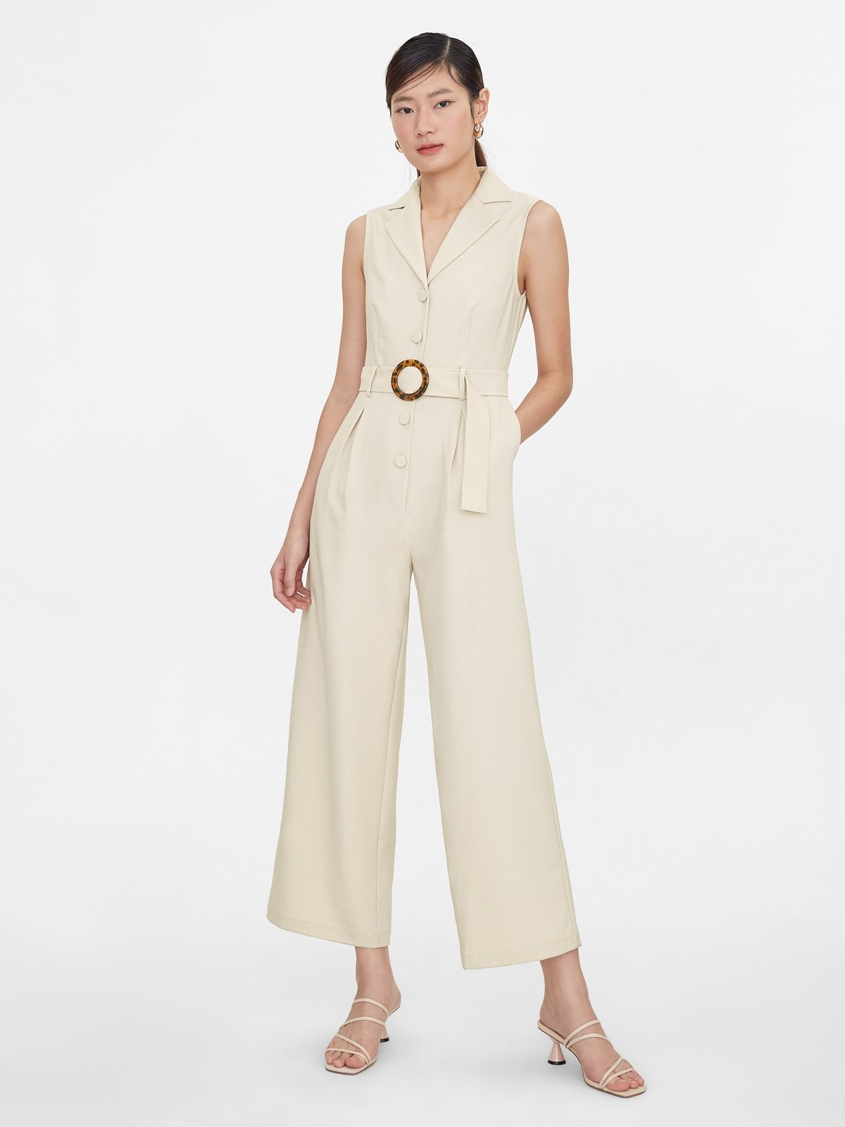 Buckle online up jumpsuit