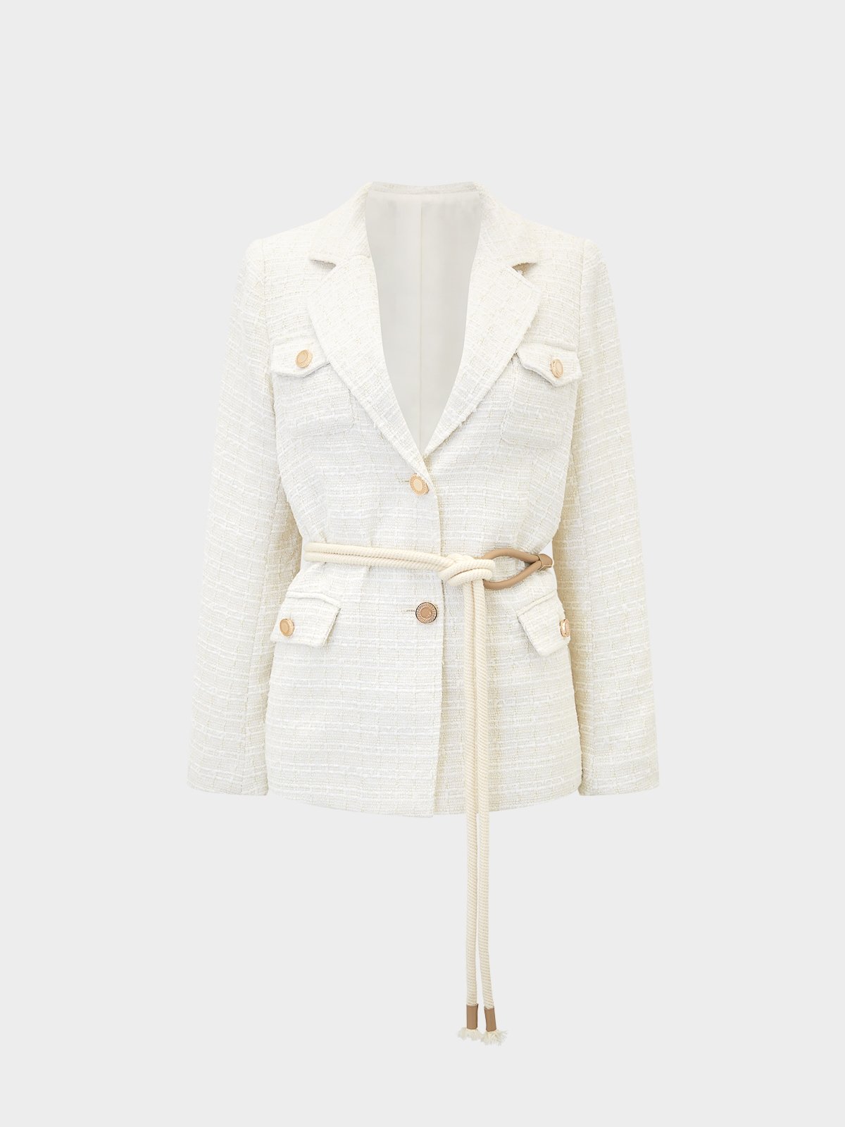 White tweed jacket on sale