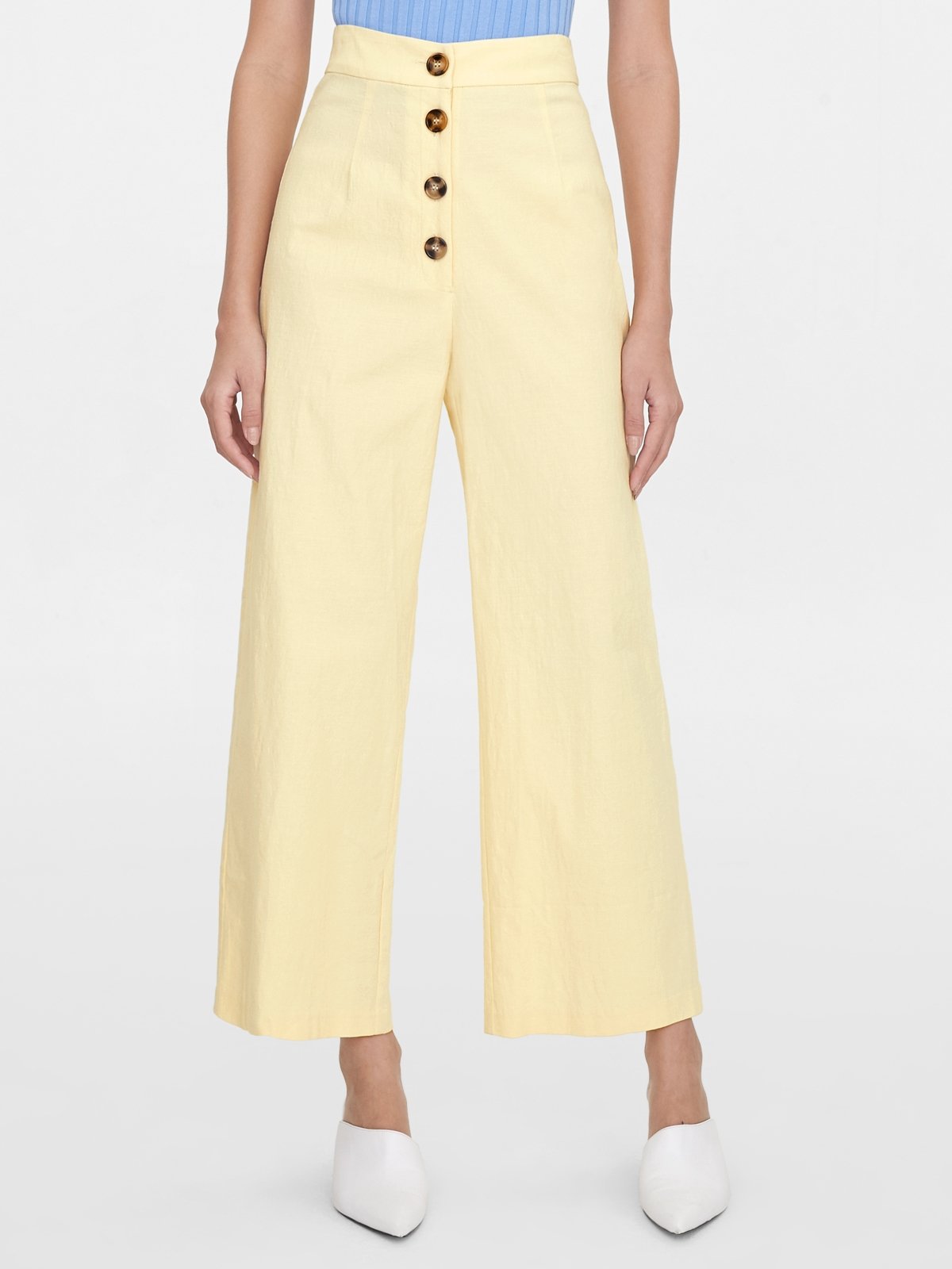 Wide Leg Pants - Beige main image 1