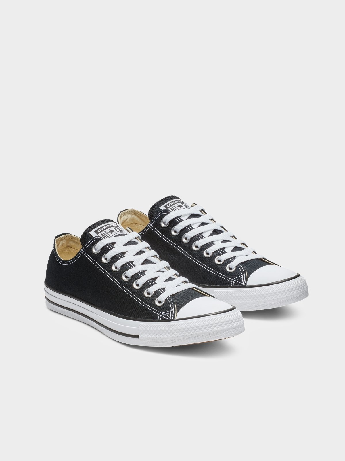Converse All Star Ox Canvas Sneakers Black Pomelo Fashion
