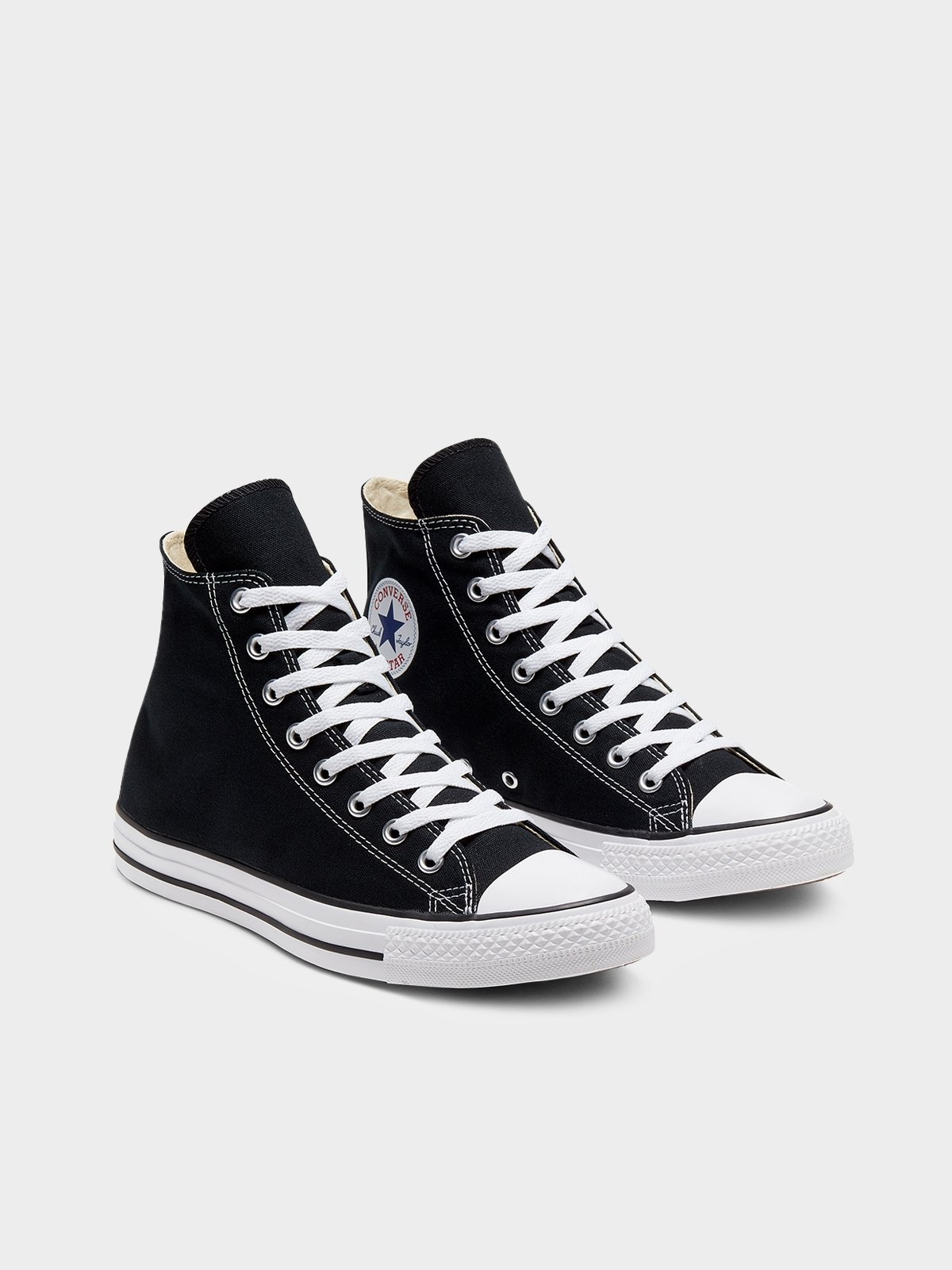 Converse all star hot sale hi trainers black canvas