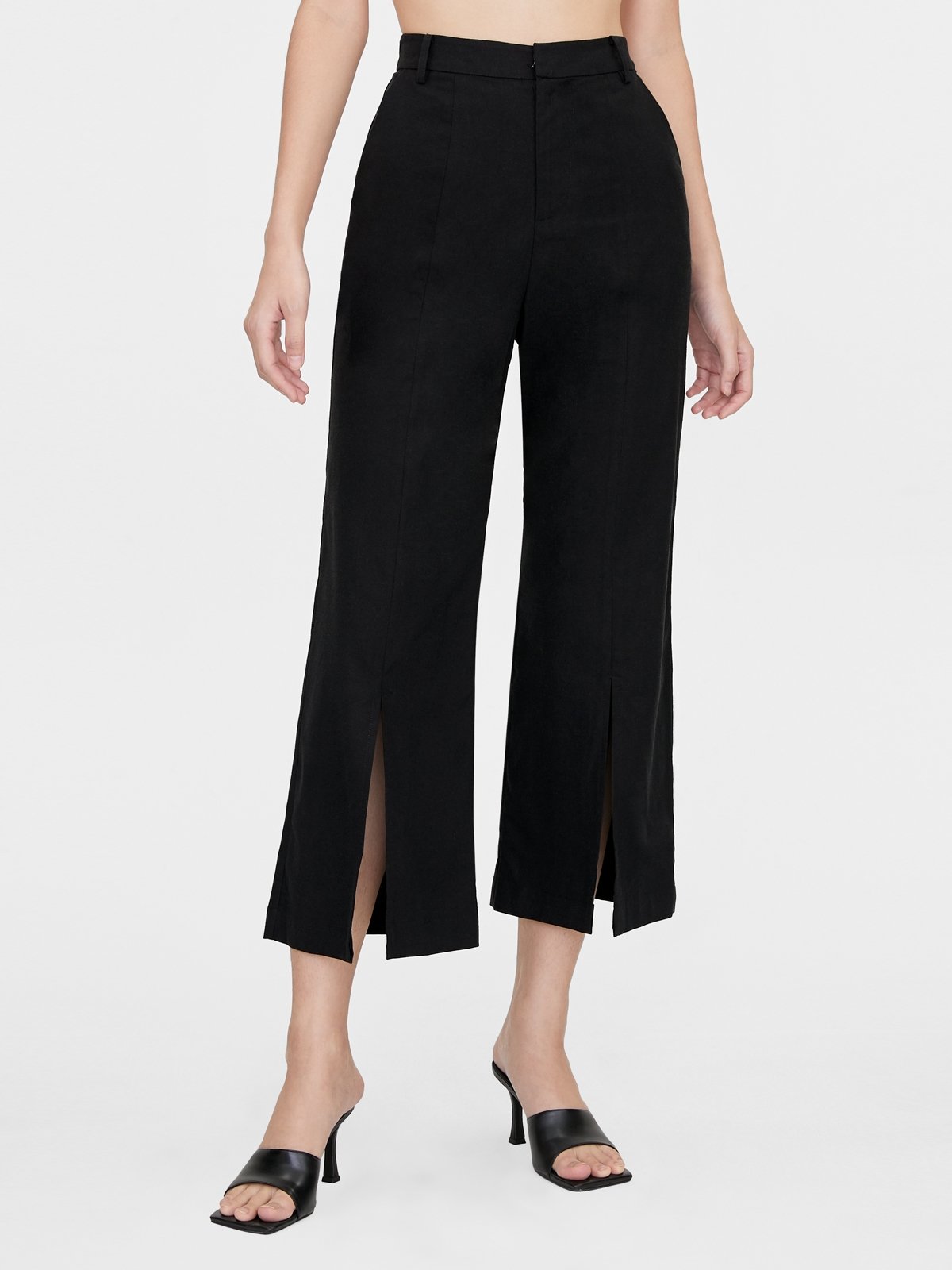 Dress pants with slits cheap