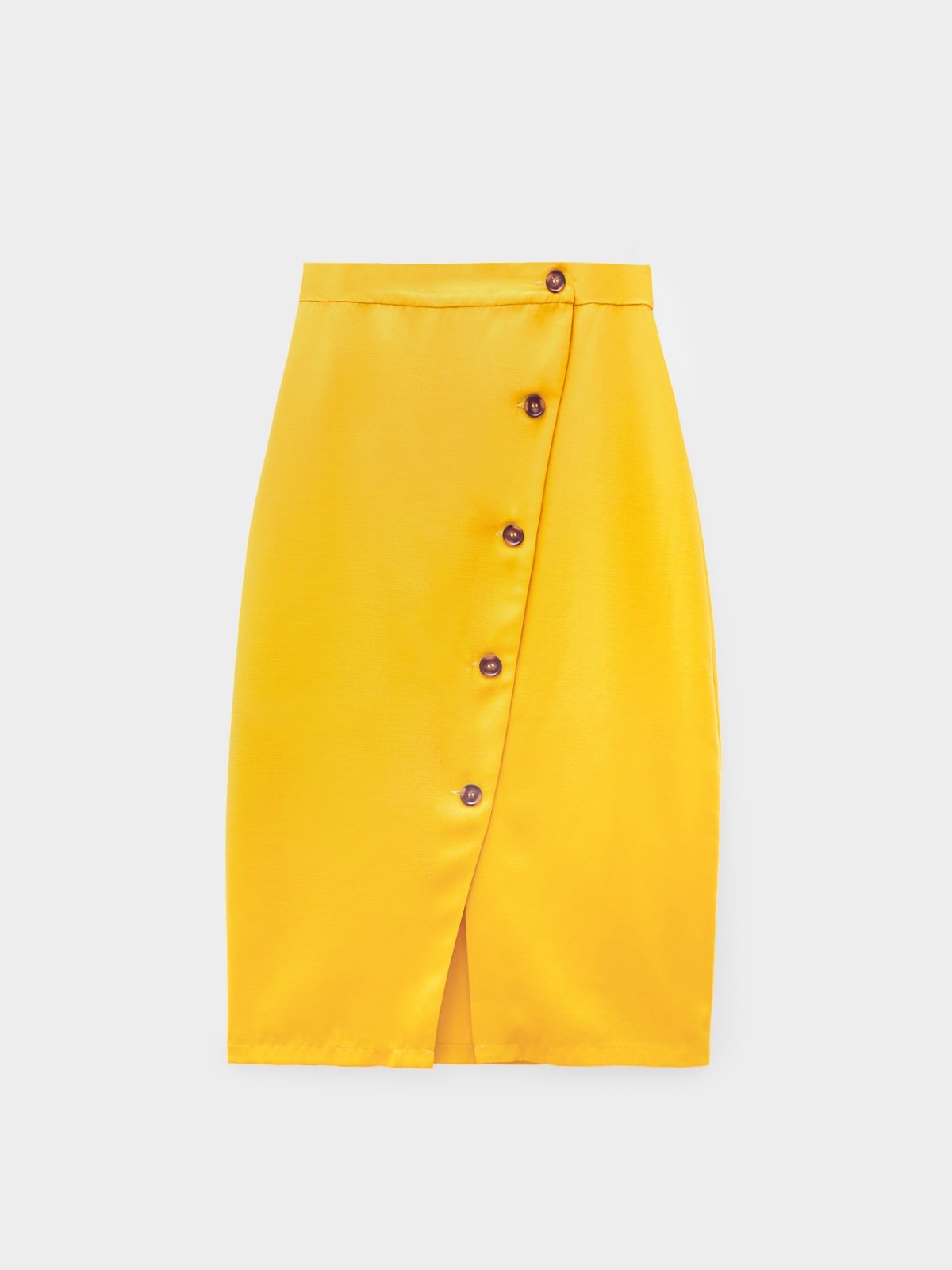 Yellow button skirt outlet