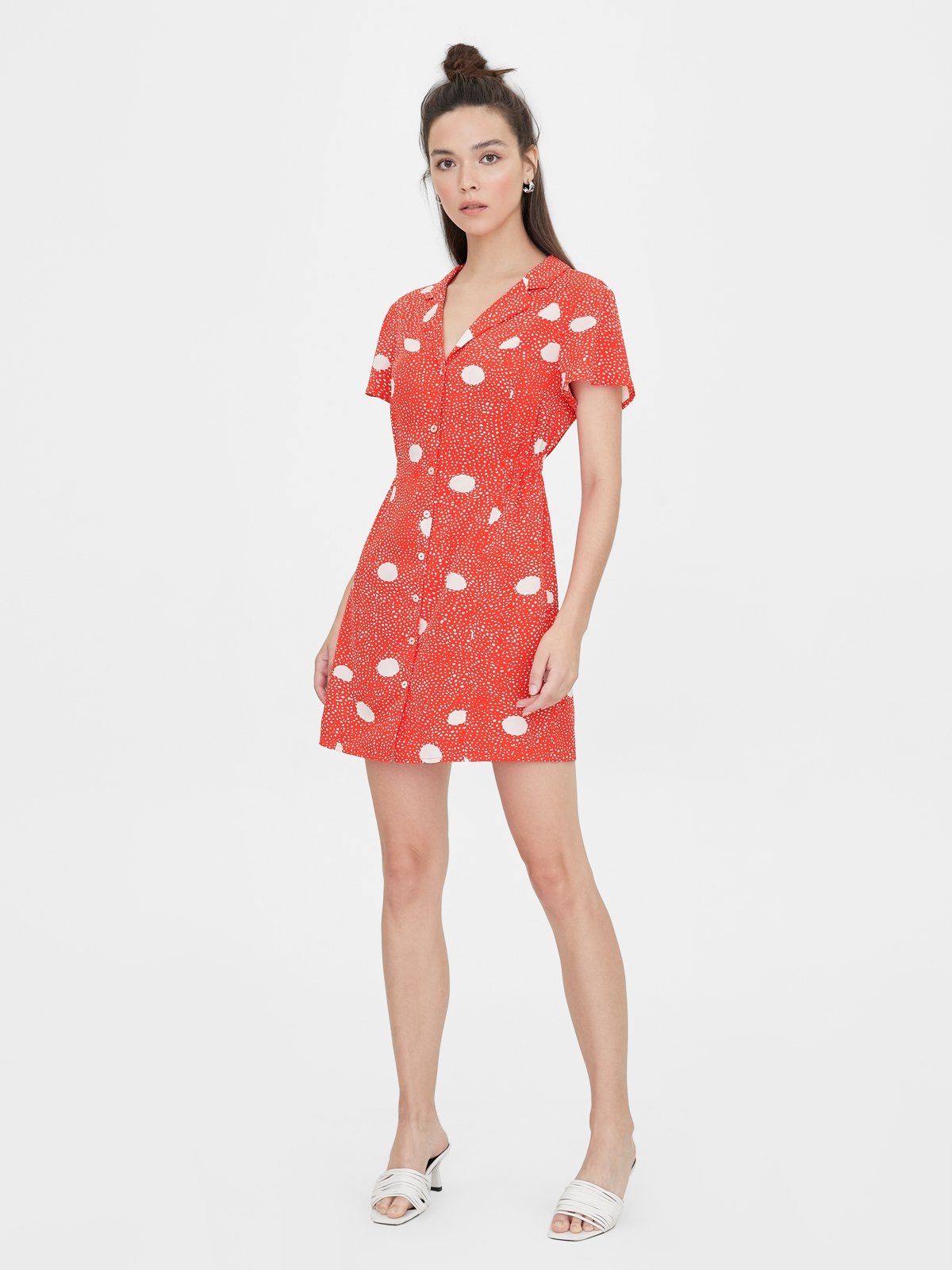 Red polka dress outlet